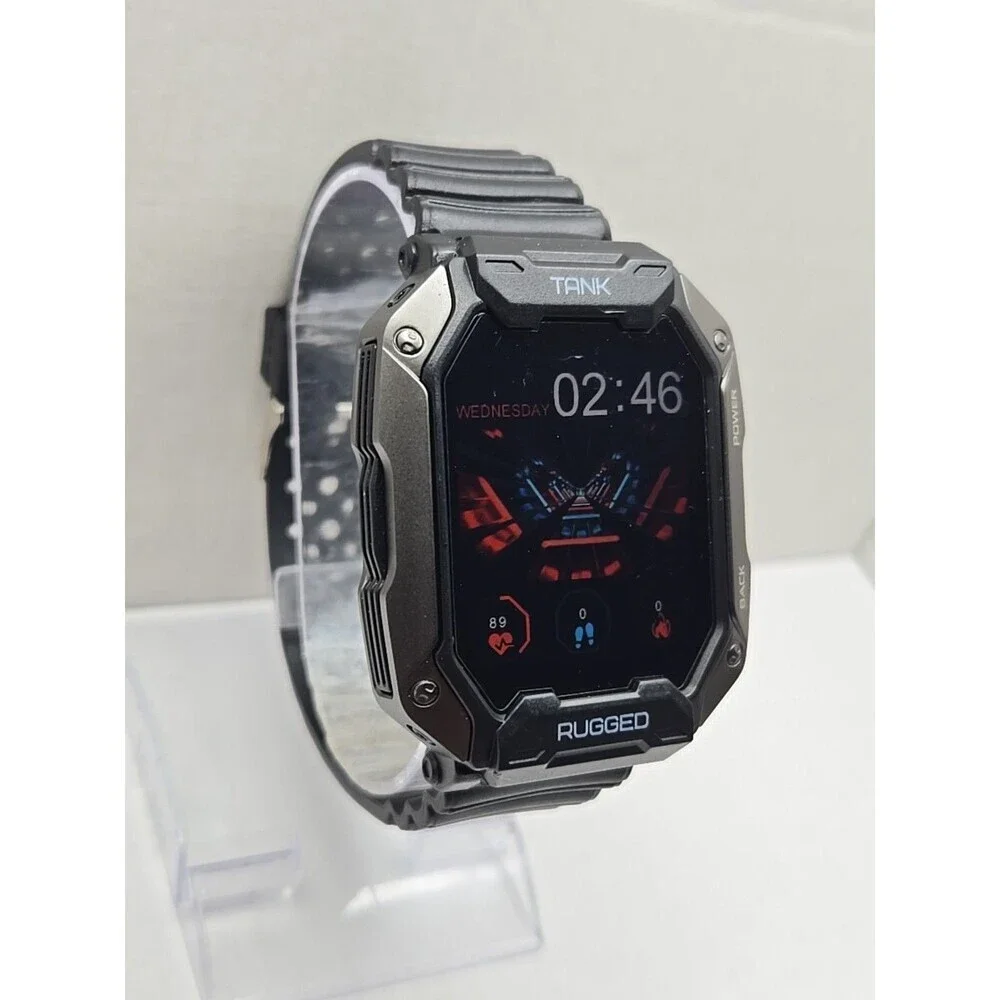 Kospet Tank M1 Pro Rugged Smartwatch Black 5ATM IP69K Fitness Tracker Watch Mens